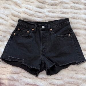Levi's Black Denim Shorts